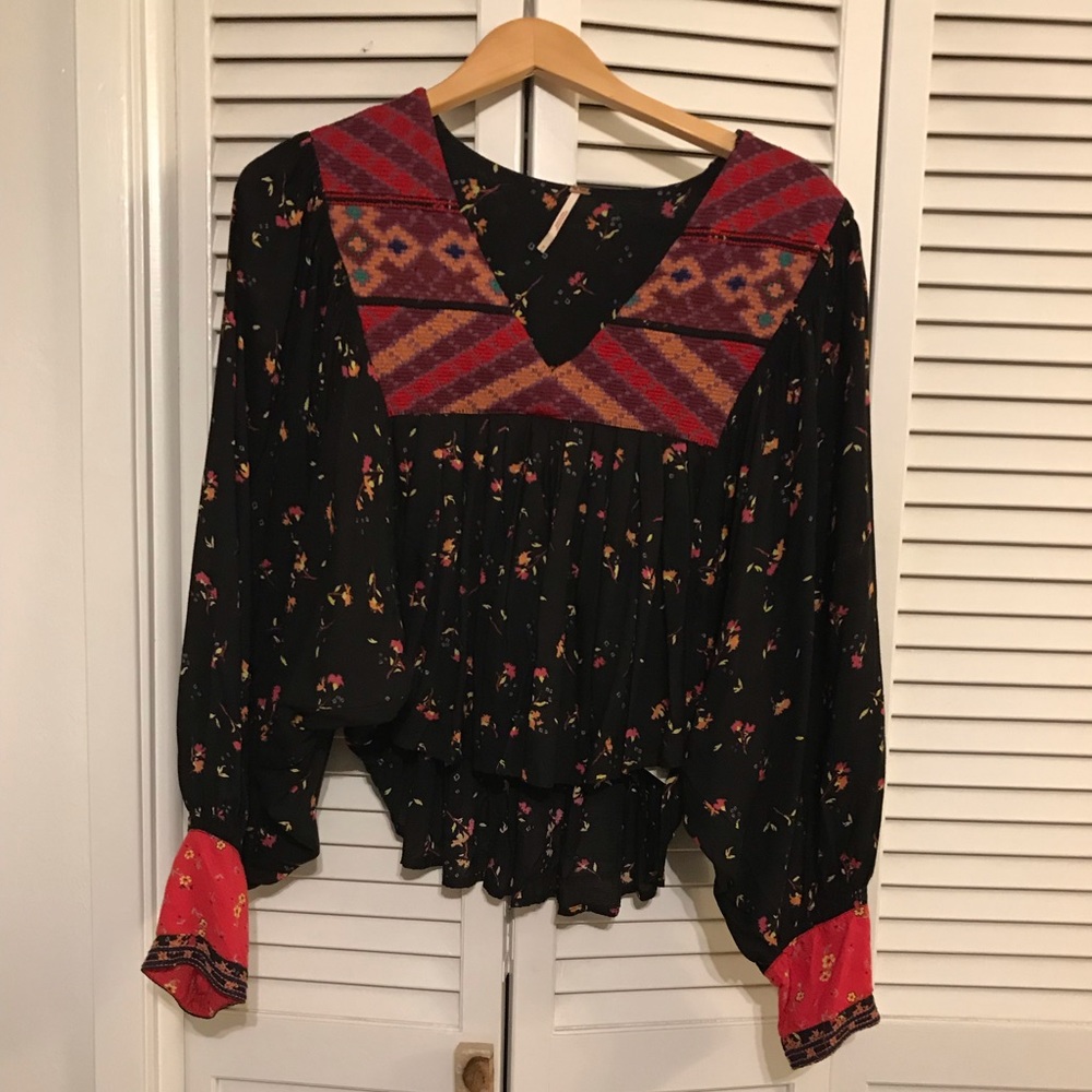 Women’s free people boho crop top size medium